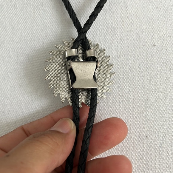 Turquoise Gem Bolo Necktie Western Necklace - Picture 4 of 5